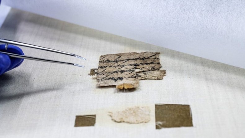 Ishmael Papyrus being treated