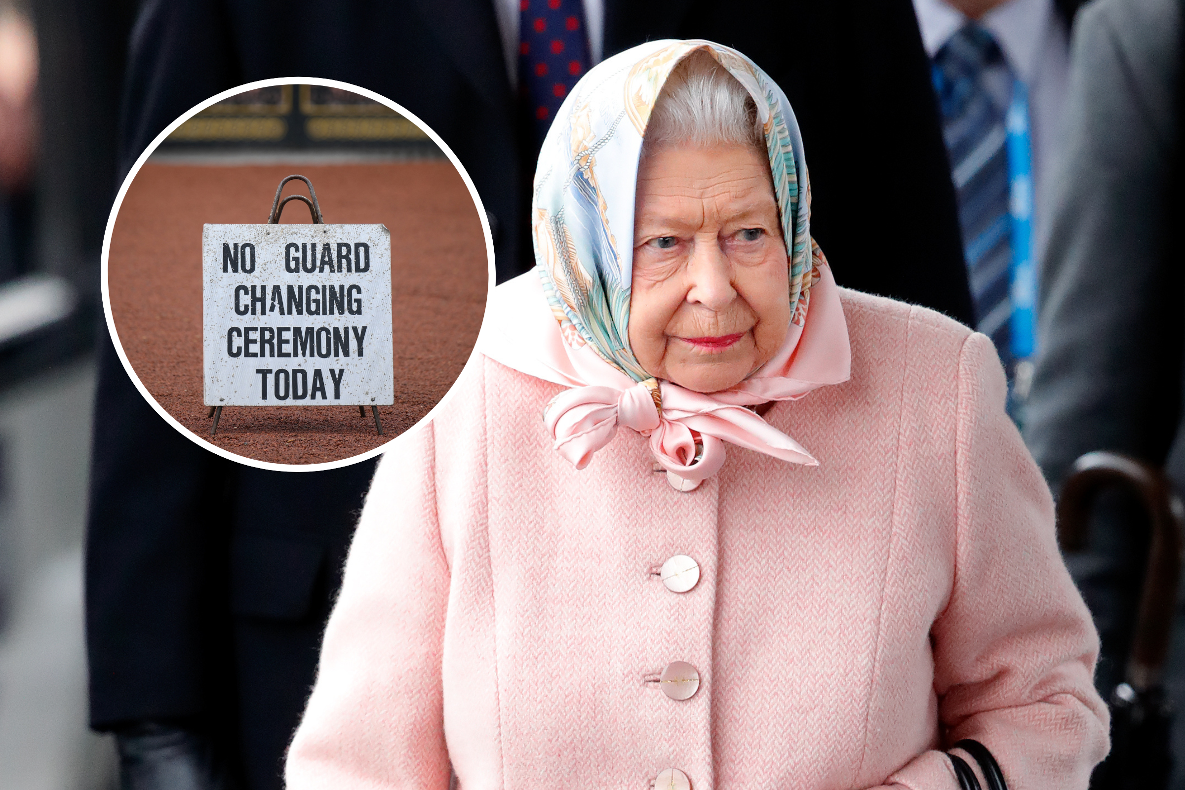 'No Guard Changing Ceremony' Sign at Buckingham Palace Amid Queen Fears