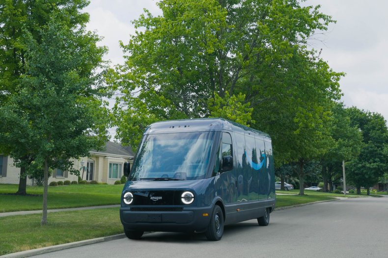 Rivian Amazon Electric Delivery Vehicle