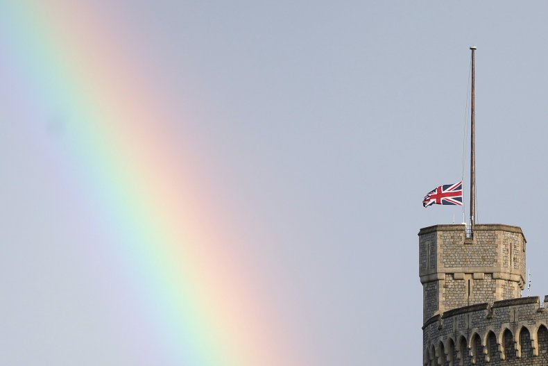 Rainbow over Windsor Castle