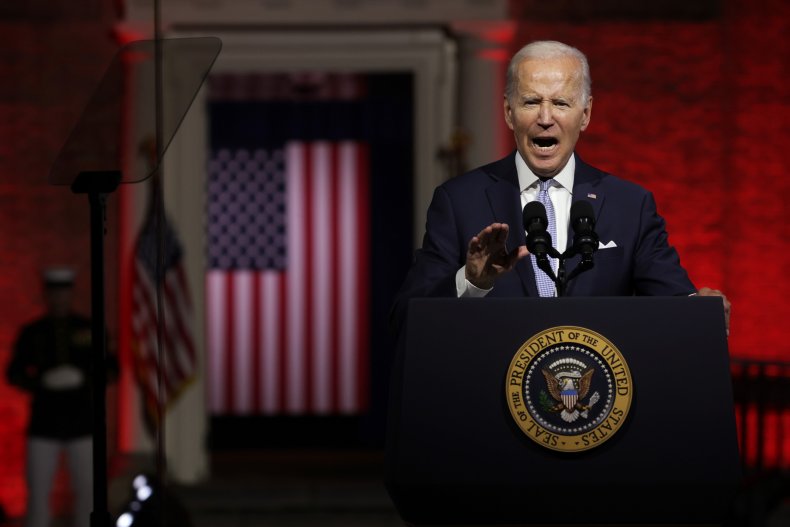 U.S. President Joe Biden delivers a primetime
