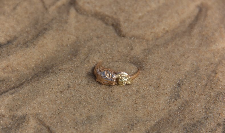 Ring on sand