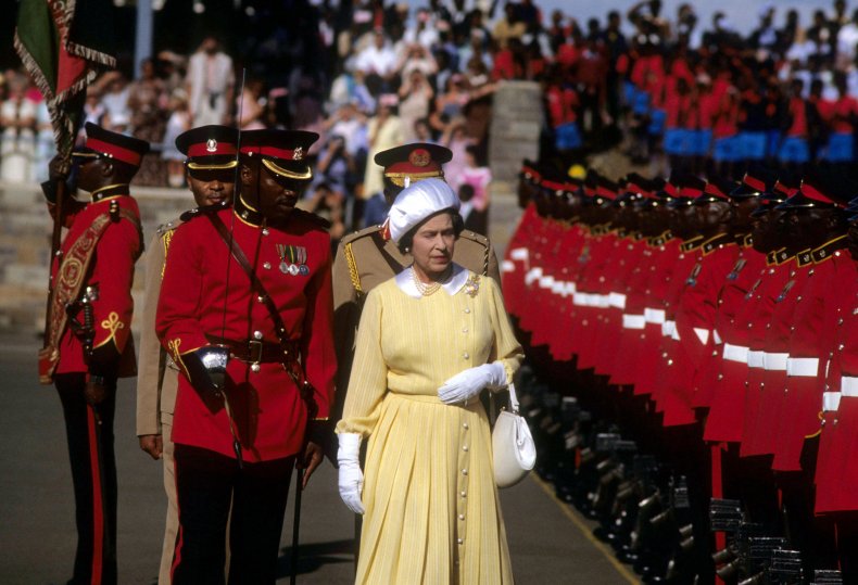 Queen Elizabeth in Kenya 1983