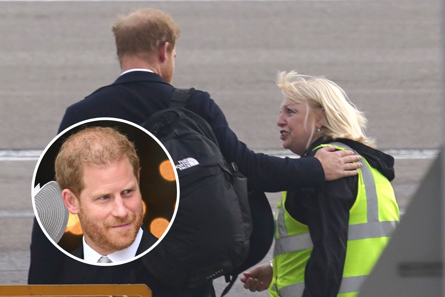 Prince Harry Appears To Console Staff Member While Leaving Balmoral