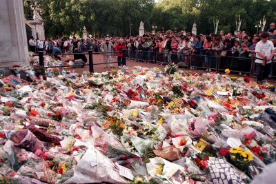 Princess Diana Buckingham Palace Flowers After Death