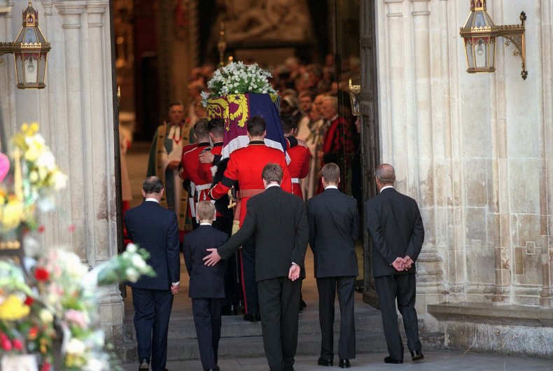 Earl Spencer at Princess Diana's Funeral