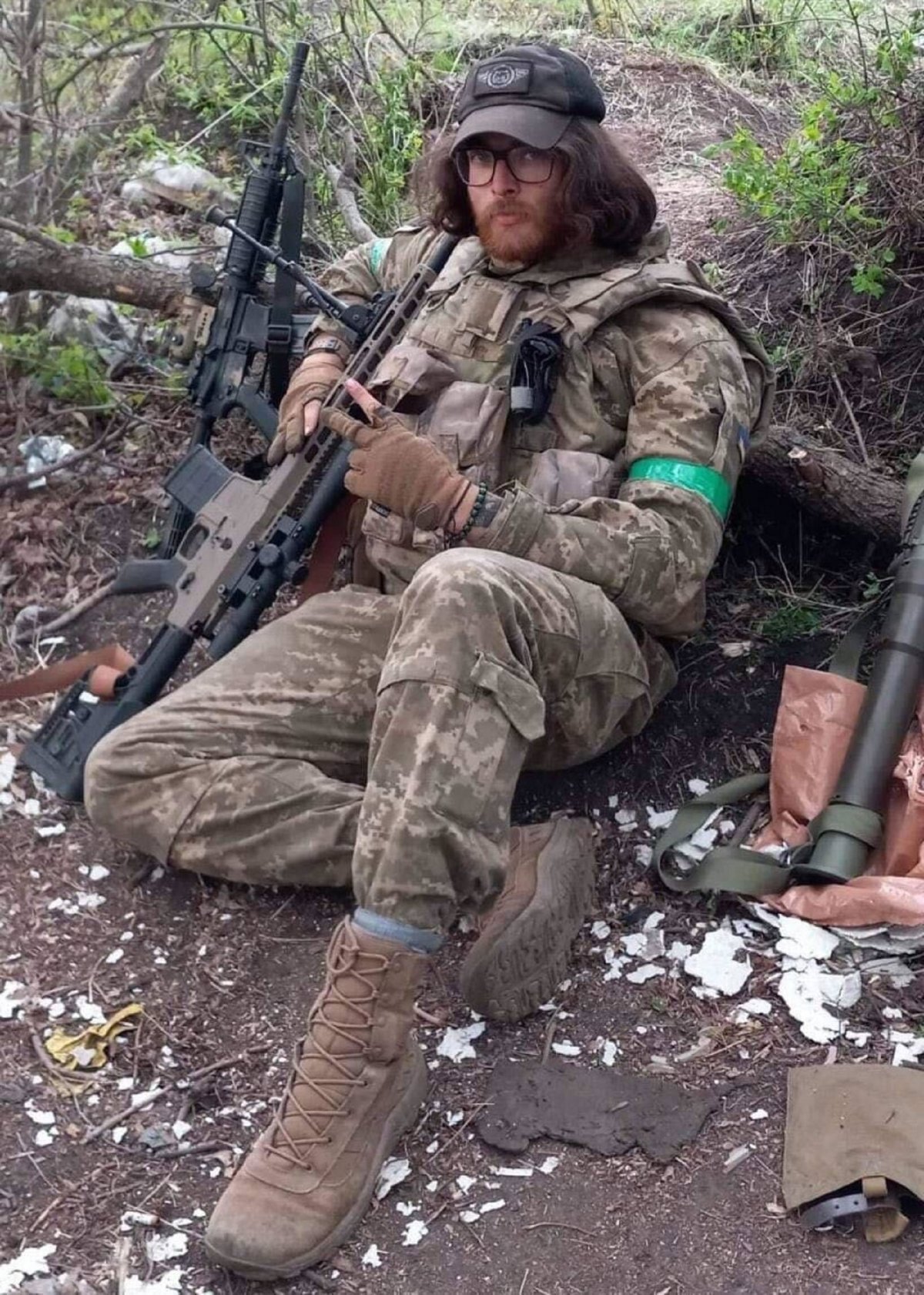 Joshua Jones in combat in Ukraine