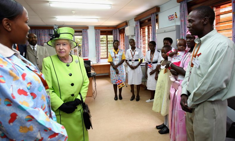 Queen Elizabeth II visits HIV/AIDS clinic