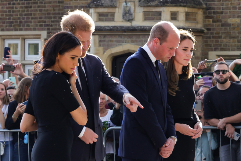 William, Harry, Meghan and Catherine