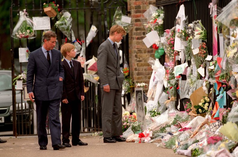 Princes William and Harry Diana Flowers