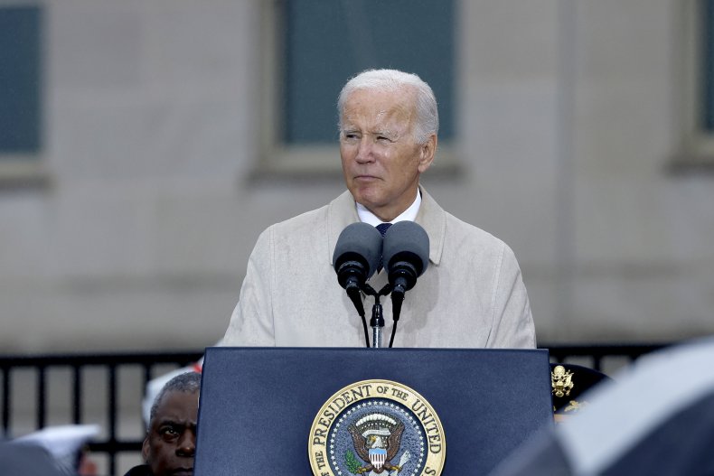 U.S. President Joe Biden delivers remarks