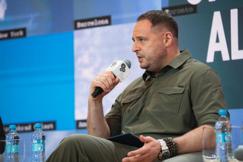 Andriy Yermak speaks at YES summit Kyiv