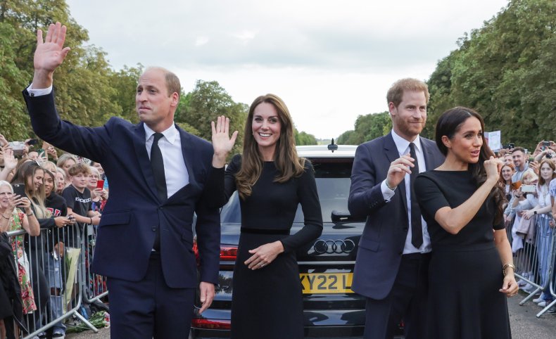 Prince and Princess of Wales With Sussexes