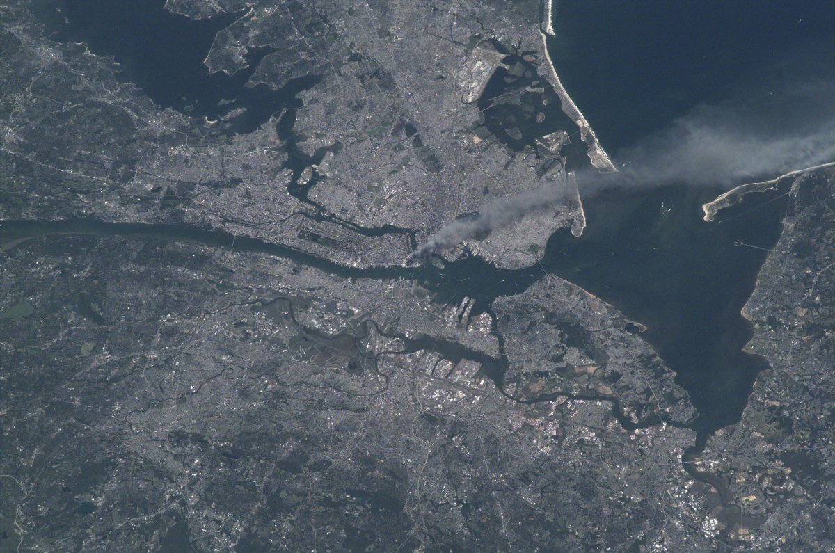 NASA image from ISS after 9/11. 