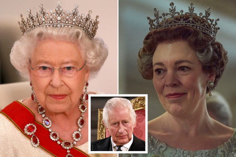 Queen Elizabeth II, Olivia Colman, King Charles