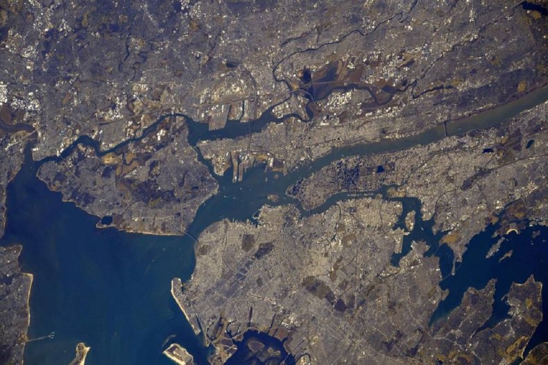 NASA image of New York in 2020.