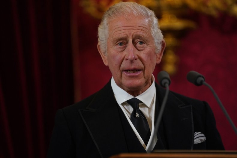 King Charles III During Proclamation