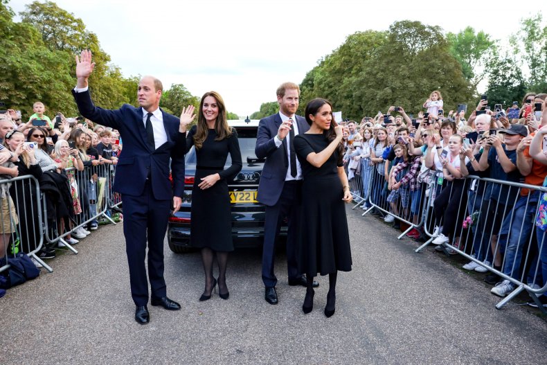 Prince and Princess of Wales With Sussexes