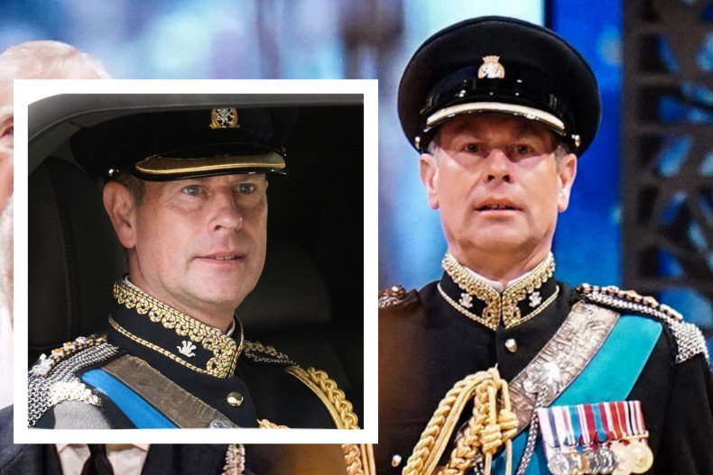 Prince Edward faces derision for military regalia