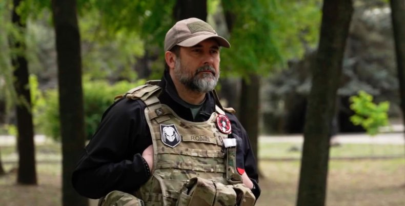 Serhiy Haidai pictured in Ukraine during invasion