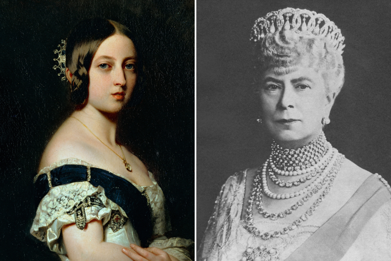 Queen Victoria and Queen Mary