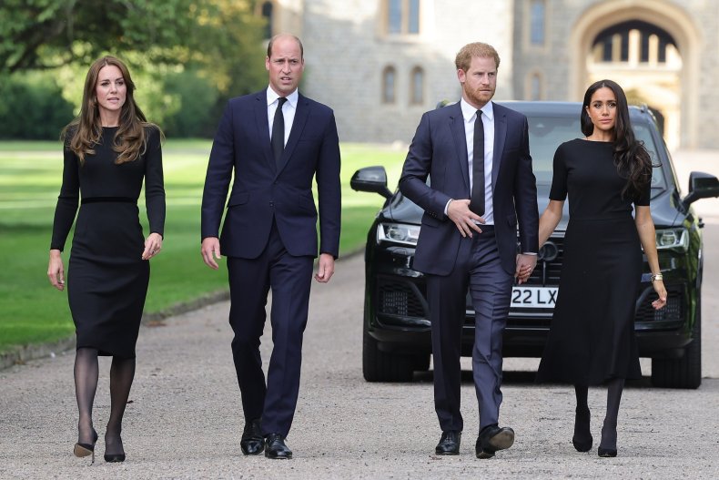 Kate, William, Harry and Meghan reunite