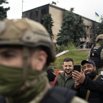 Zelensky with Solider Zelensky with Solider