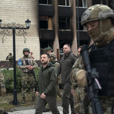 Zelensky in Streets of Izium Zelensky in Streets of Izium