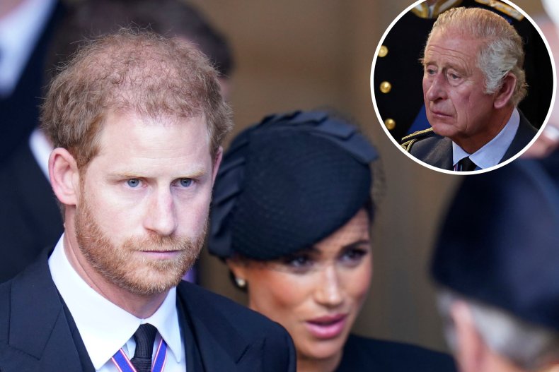 Harry and Meghan With King Charles