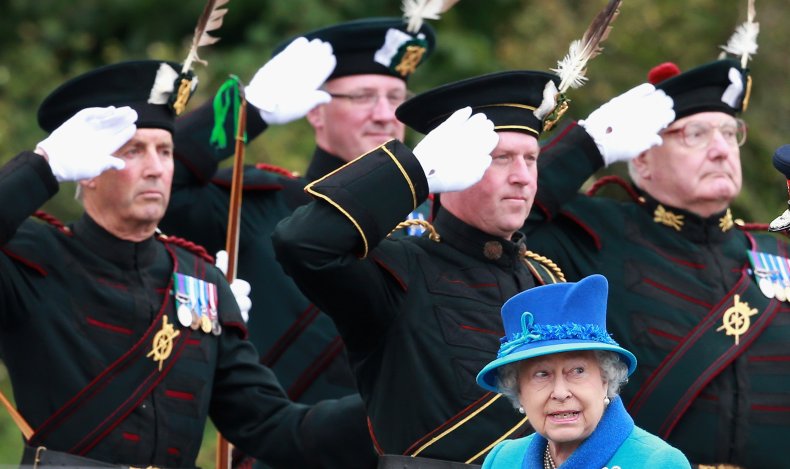 Queen Elizabeth II and the Royal Archers of Scotland