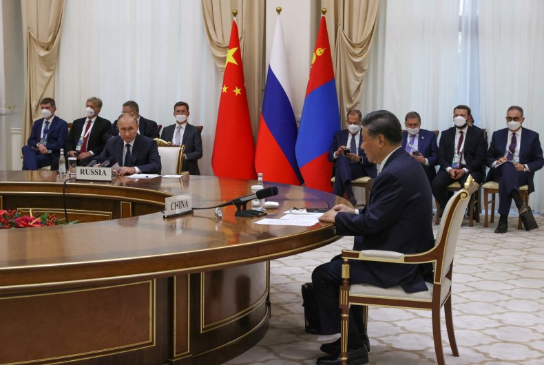 China, Xi, Russia, Putin, Mongolia, meeting, SCO