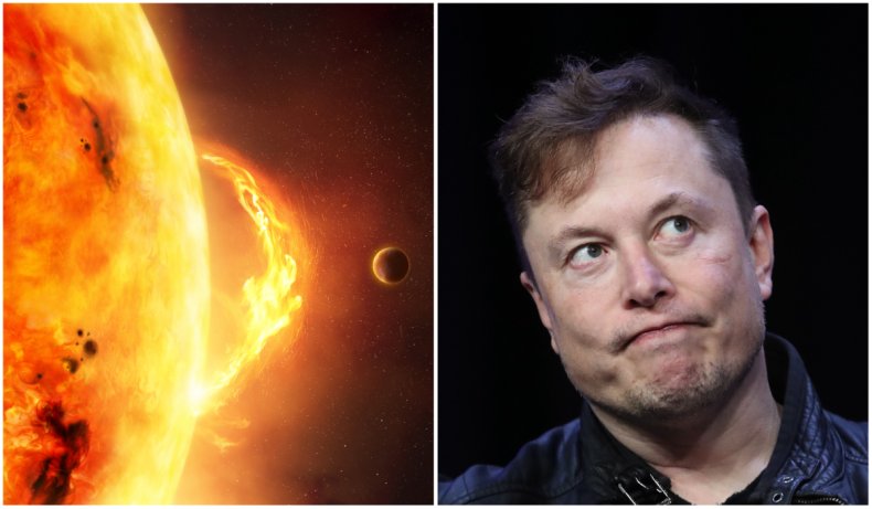 Solar flare and Elon Musk