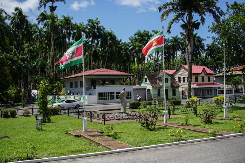 Cabinet office of the president of Suriname.