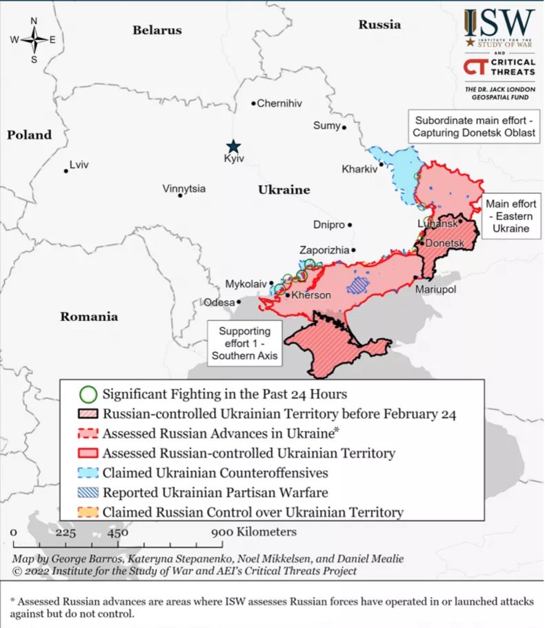 Assessed Control of Terrain in Ukraine 