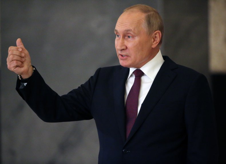 Russian President Vladimir Putin speaks
