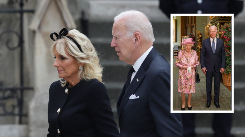 Joe Jill Biden Queen's funeral