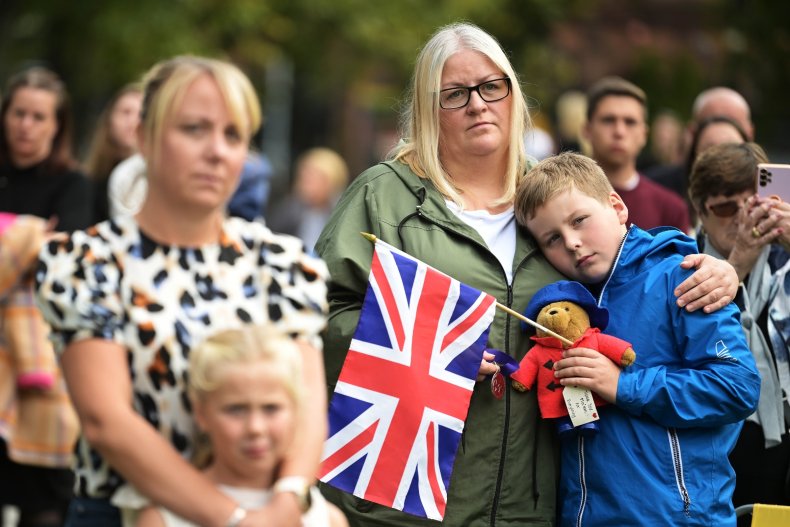 Members of the public mourn Queen Elizabeth