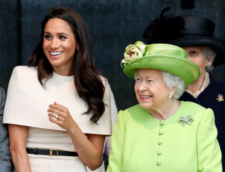 Meghan Markle i królowa Elżbieta II