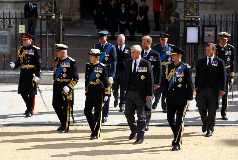 Royal Family Behind Queen