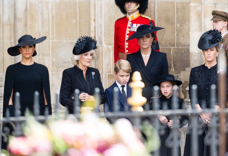 Royal Family Behind Queen