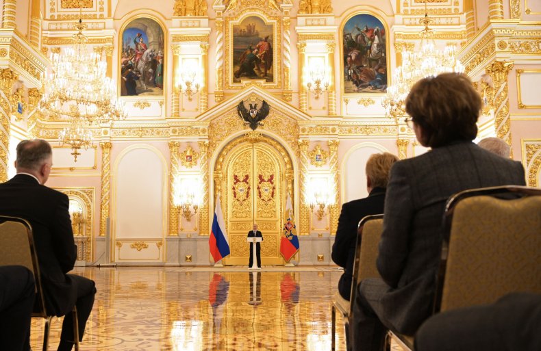 Putin Speaks at the Kremlin