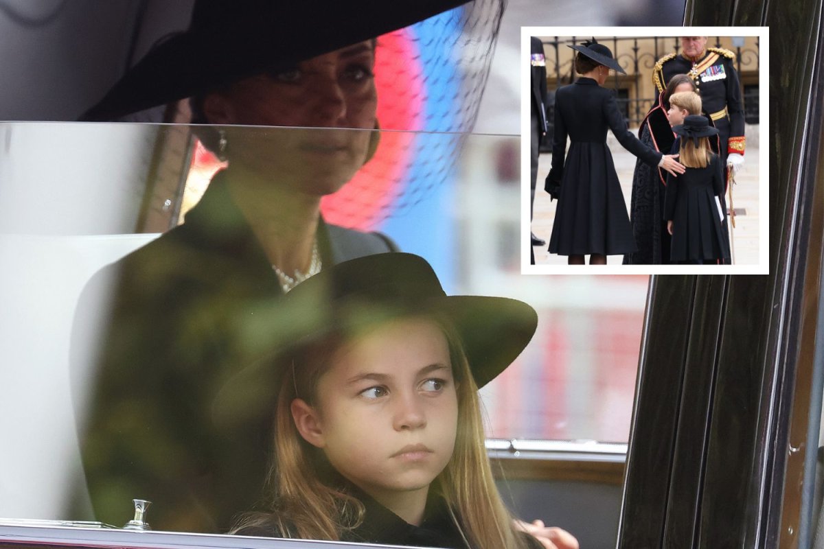 Kate Middleton Comforts Princess Charlotte