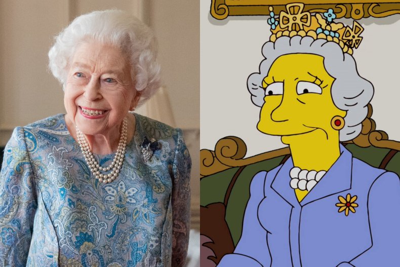 Queen Elizabeth II and The Simpsons