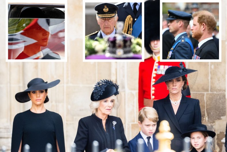 Meghan, Harry and Royals Mourn Queen