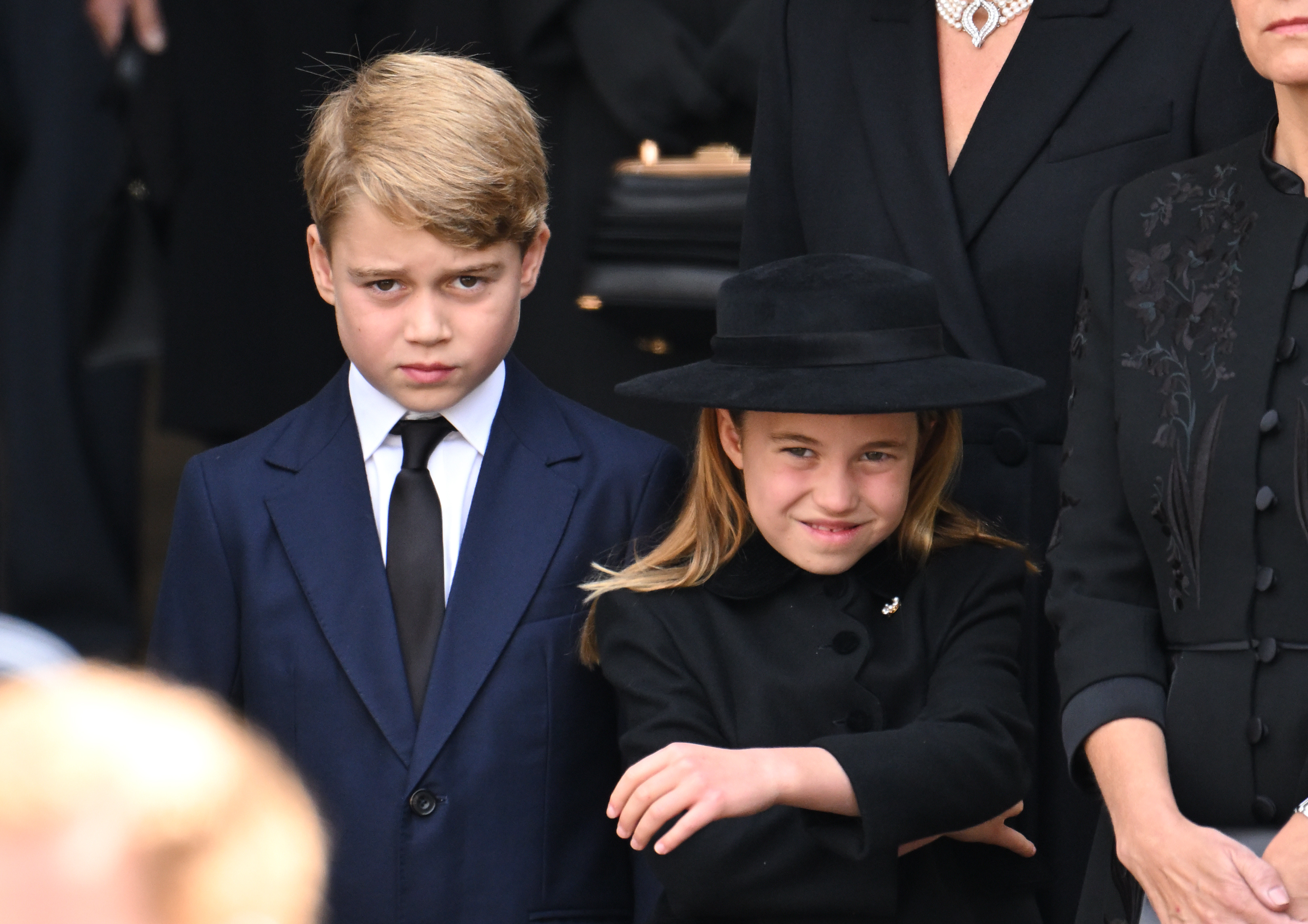 Queen's funeral: Princess Charlotte and Meghan Markle share cute