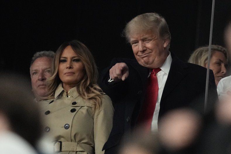 Melania Trump with Donald Trump
