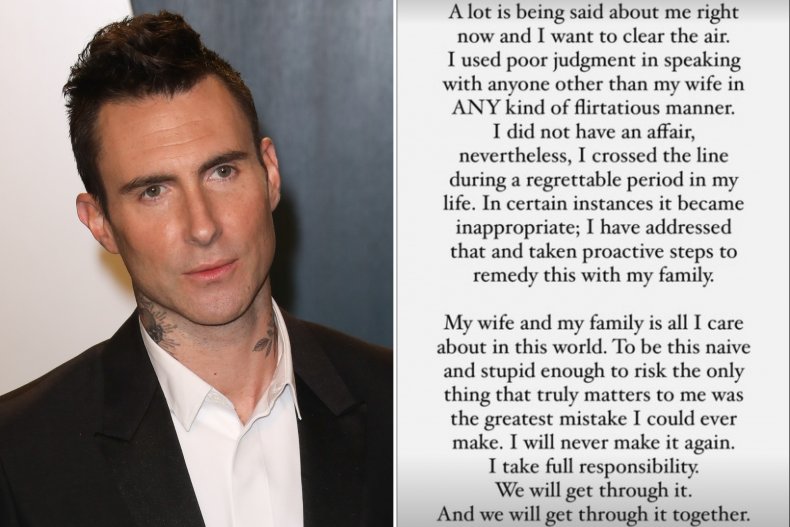 Adam Levin releases statement on cheating allegations