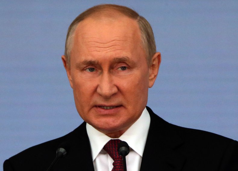 Putin Speaks at the Grand Kremlin Palace