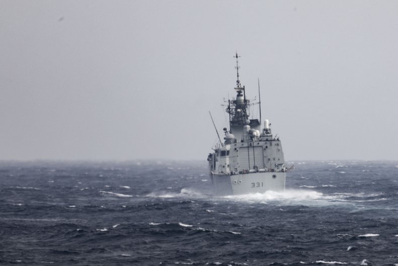 U.S., Canadian Warships Transit Taiwan Strait