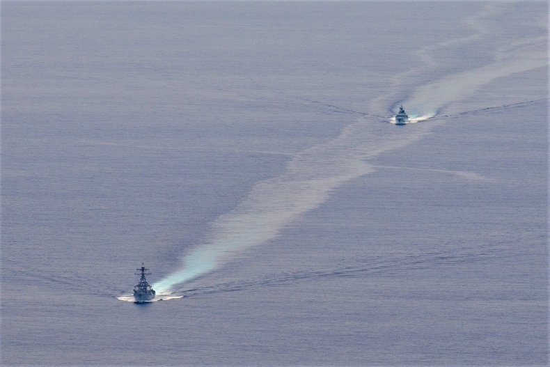 U.S., Canadian Warships Transit Taiwan Strait